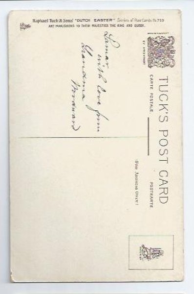 画像2: Postcard  Easter ウサギの軽業師を見るオランダの子どもたち (2)