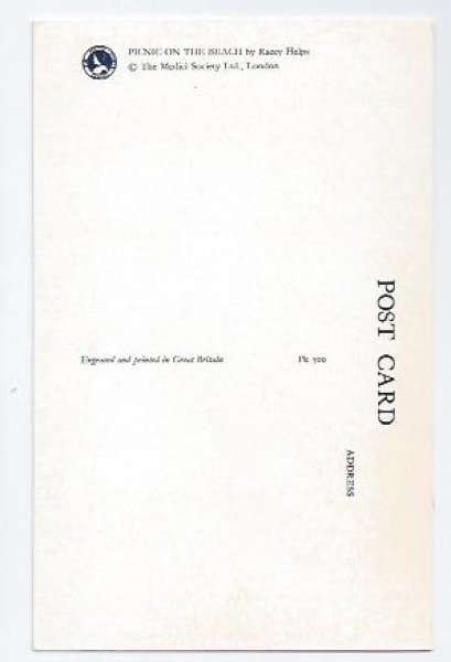 画像2: Postcard  ウサギさんの海遊びとピクニック Racey Helps (2)