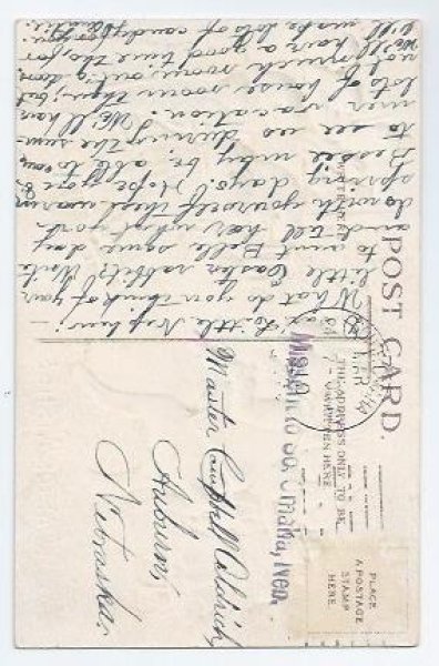 画像2: Postcard  Easter ヒヨコさんにダンスを申し込むウサギさん! (2)