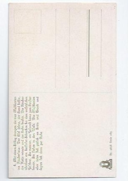 画像2: Postcard  童話 ブレーメンの音楽隊 O.Herifurth  (2)
