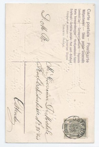 画像2: Postcard 天使のアルファベット 「N」 Ellen Clapsaddle   (2)