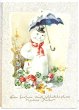 画像1: Postcard　雪だるまとキノコ　 (1)