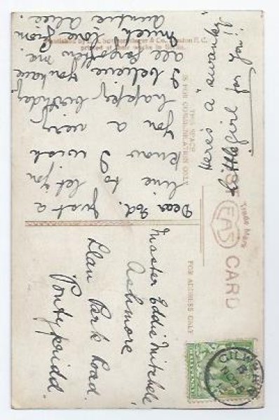 画像2: Postcard お祈りをする女の子 1913年  (2)