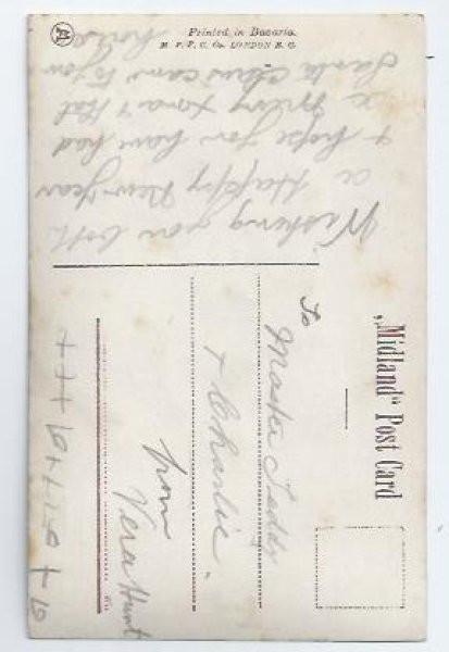 画像2: Postcard 雪と女の子   (2)