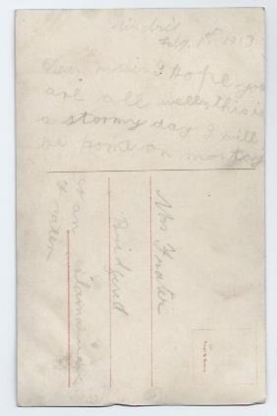 画像2: Postcard 薔薇のお花と女の子  (2)