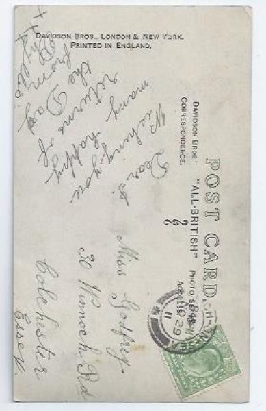 画像2: Postcard 女の子 1911年   (2)