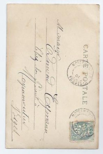 画像2: Postcard お祈りをする女の子 フランス1904年  (2)