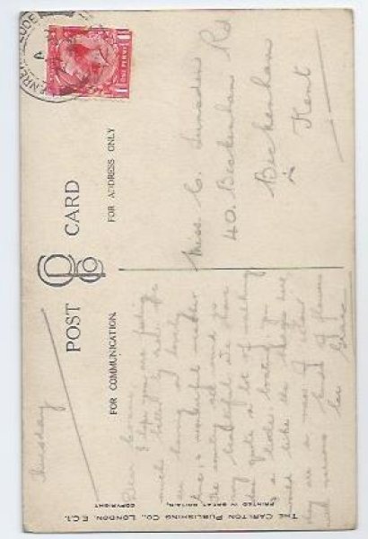 画像2: Postcard　小さな看護婦さんとゴーリー人形の患者さん　1933年　 Mable Lucie Attwell　　 (2)