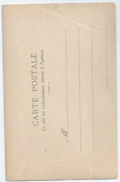 画像2: Postcard　ボンネット帽子の女の子と黒猫　未使用　 (2)