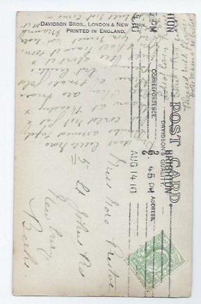 画像2: Postcard 鳥かごと女の子 1910年  (2)