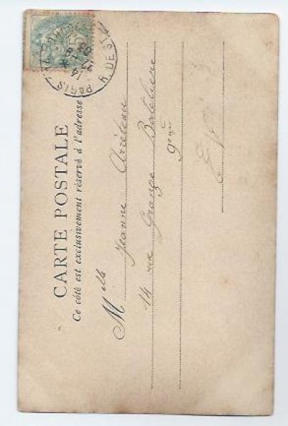 画像2: Postcard イースターエッグ 卵と女の子 1903年  (2)