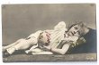 画像1: Postcard　イースターエッグ　卵と女の子　1903年　 (1)