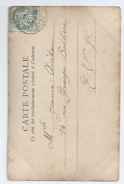 画像2: Postcard　イースターエッグ　卵と女の子　1903年 (2)