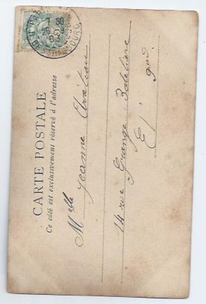 画像2: Postcard イースターエッグ 卵と女の子 1903年  (2)