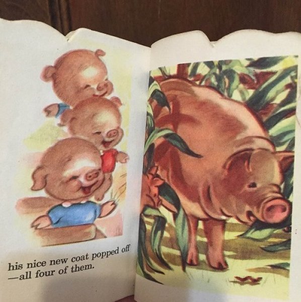 画像6: VIntage Book 小さなミニ絵本 PIG TALES 1949年 (6)