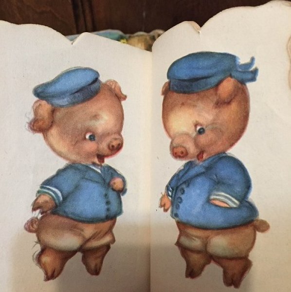 画像3: VIntage Book 小さなミニ絵本 PIG TALES 1949年 (3)