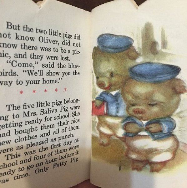 画像4: VIntage Book 小さなミニ絵本 PIG TALES 1949年 (4)