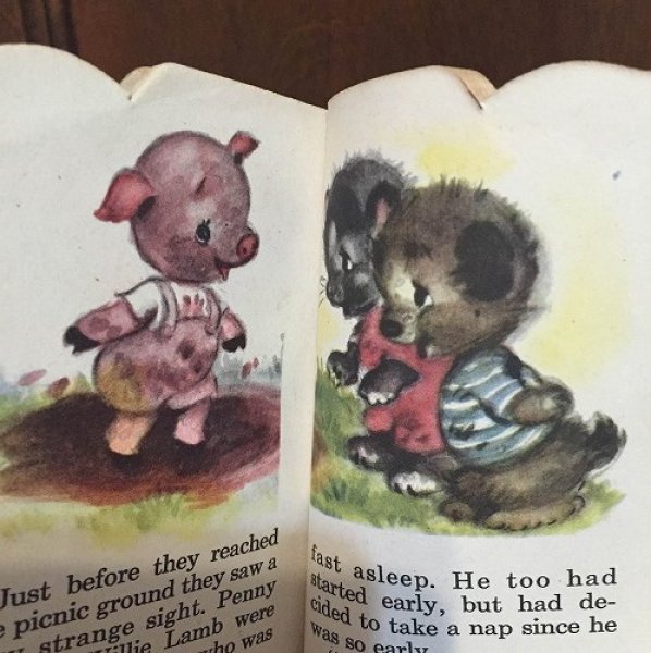 画像7: VIntage Book 小さなミニ絵本 PIG TALES 1949年 (7)