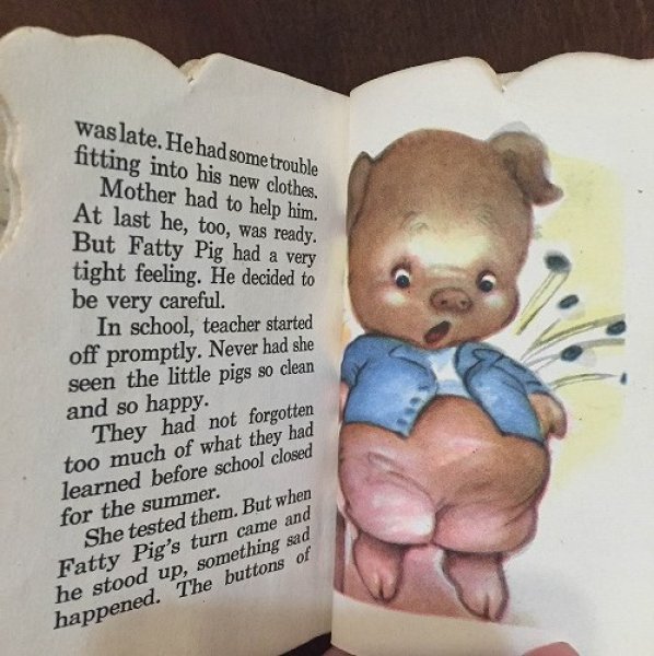 画像5: VIntage Book 小さなミニ絵本 PIG TALES 1949年 (5)