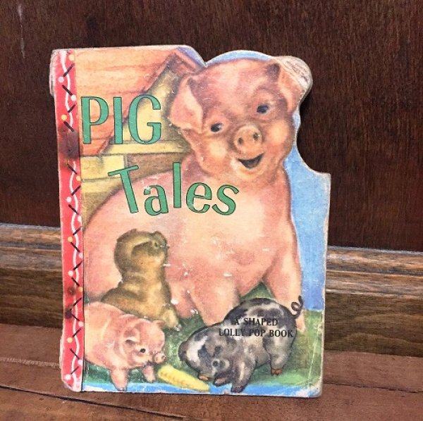 画像1: VIntage Book　小さなミニ絵本　PIG TALES 1949年 (1)