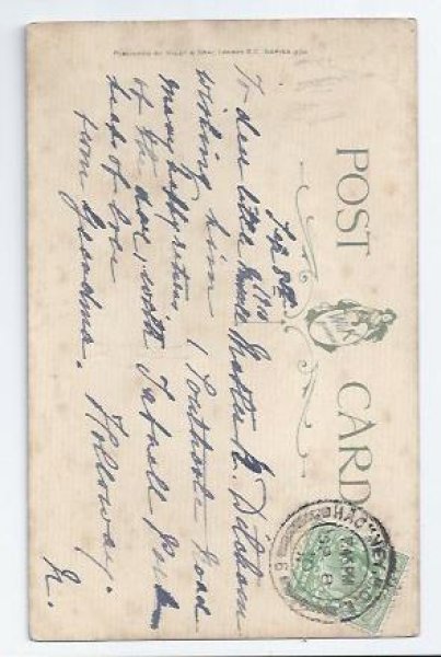 画像2: Postcard 輪くぐりをする猫 大道芸人バスキングの犬たち 1910年 Helena Maguire  (2)