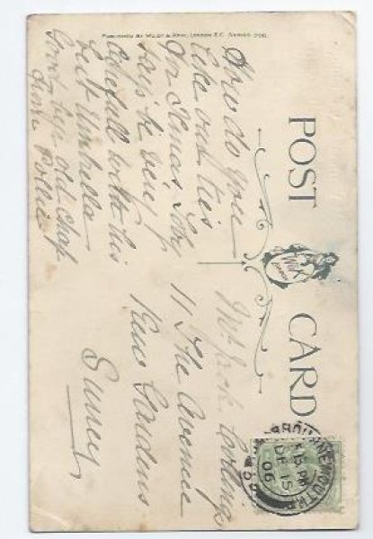 画像2: Postcard　Xmas お出かけする猫の家族　1906年　Helena Maguire　 (2)