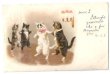 画像1: Postcard　ダンスをする猫たち　1906年　Helena Maguire　 (1)