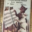 画像2: Trade Card　楽譜と歌う猫　広告 石鹸 TELEPHONE SOAP 1882年　 (2)