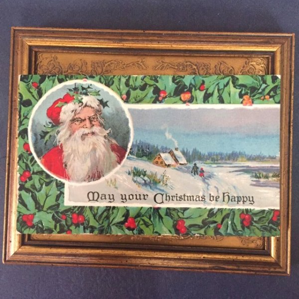 画像1: Postcard　クリスマス　サンタクロース　1913年　 (1)