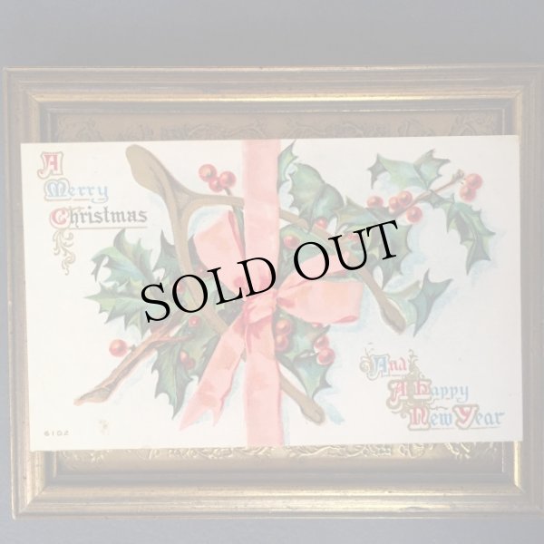 画像1: Postcard　クリスマスカード 　ウィッシュボーン　1910年頃　 (1)