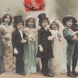 画像2: Postcard　小さなふたりの結婚式　フランス1908年 (2)