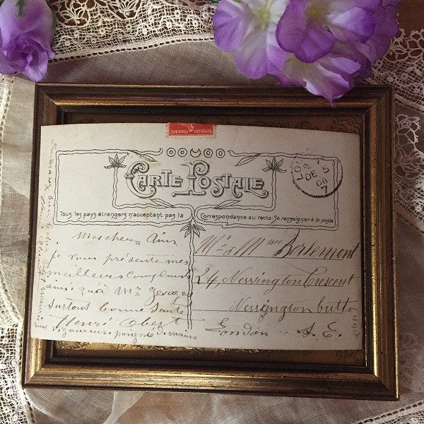 画像3: Postcard 小さなふたりの結婚式 赤ちゃん誕生! フランス1908年  (3)