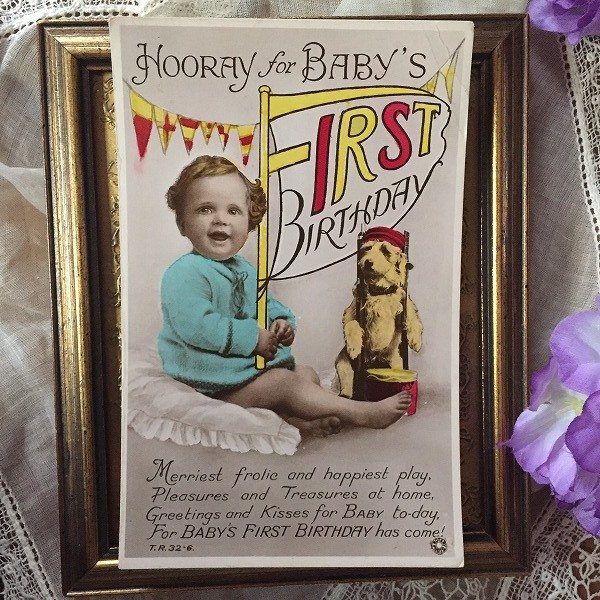 画像2: Postcard 赤ちゃんとジャックラッセルテリア犬の兵隊さん イギリス  (2)