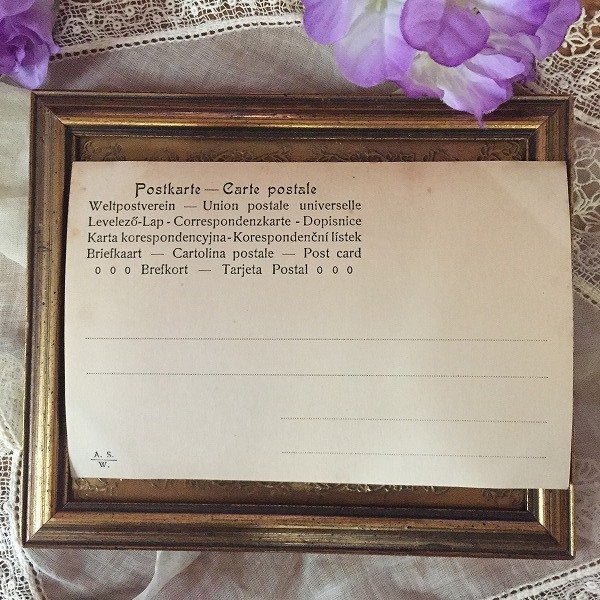 画像3: Postcard ダックスフンド犬と女の子 未使用  (3)