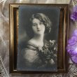 画像2: Postcard　薔薇のお花と女性　1911年　 (2)