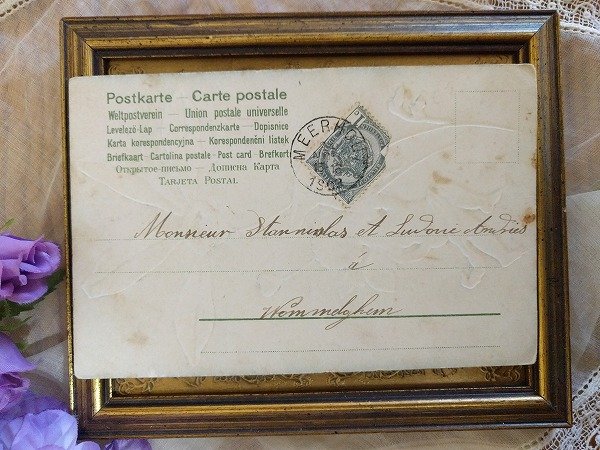 画像3: Postcard 天使のお花占い E.Clapsaddle ベルギー1903年  (3)