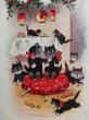 画像2: Postcard　クリスマス　黒猫さんたちの楽しいパーティ　 (2)