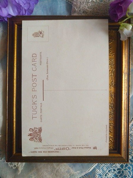 画像2: Postcard 鏡台で遊ぶ子猫 おしろいとパフ  (2)