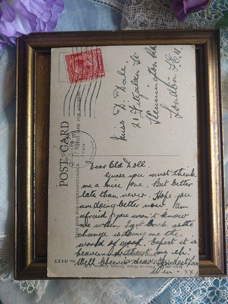 画像2: Postcard 海遊びをする黒猫の家族 1920年  (2)