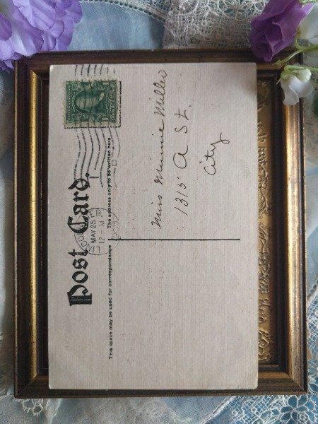 画像2: Postcard 黒猫さんの愛の歌 アメリカ1908年  (2)