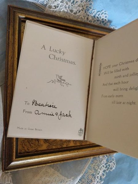 画像3: Greeting card  黒猫の親子のグリーティングカード　イギリス1920年代頃　 (3)