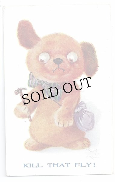 画像1: Postcard　ハエが気になるタビー　EINCO Tubby Dog (1)