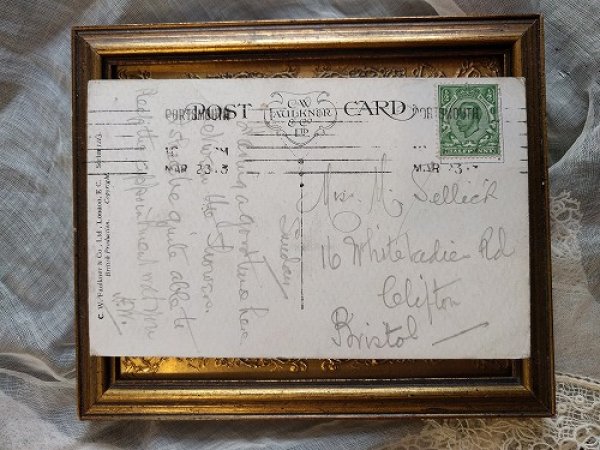 画像2: Postcard お風呂に入るタビー犬 EINCO Tubby Dog 1913年 (2)