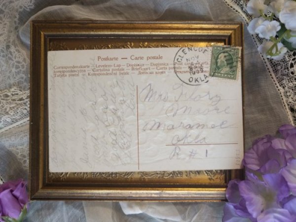 画像2: Postcard スズランのお花 1909年 (2)