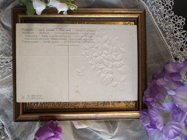 画像2: Postcard スミレのお花 未使用 (2)