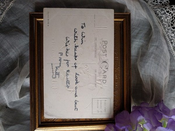 画像2: Postcard イースター ウサギとヒヨコの兵隊さん (2)