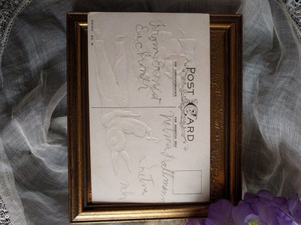 画像2: Postcard イースターエッグを囲んで遊ぶウサギさん バイオリン (2)