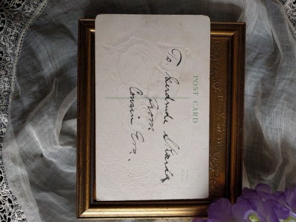 画像2: Postcard イースター ウサギさんと女の子 (2)