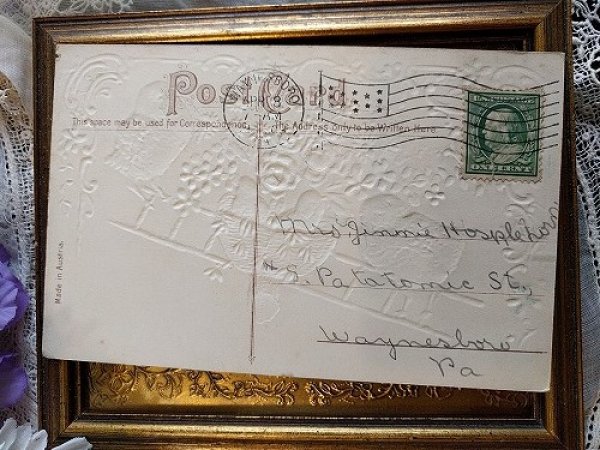 画像3: Postcard  イースター  ハシゴでシーソー遊ぶをするヒヨコさん (3)