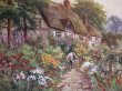 画像2: Postcard　 イングリッシュガーデン　花咲くお庭　イギリス1917年 (2)